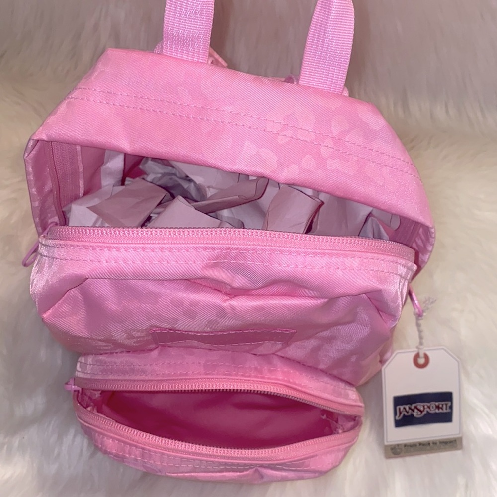JanSport🌸🐆Half Pint Fx Leopard Emboss - Picture 4 of 6